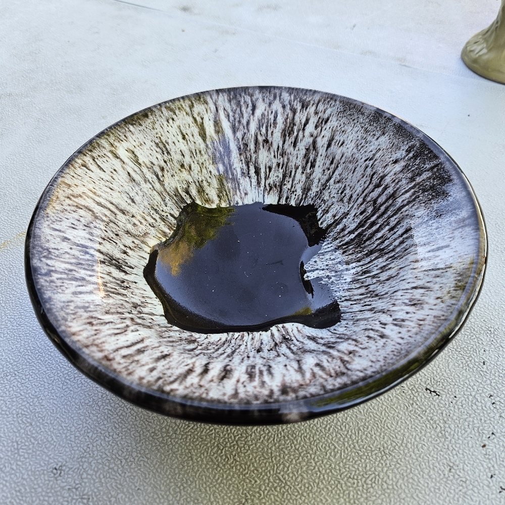Canadiana Pottery Brown Drip Bowl